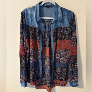 Western Button Up Blouse